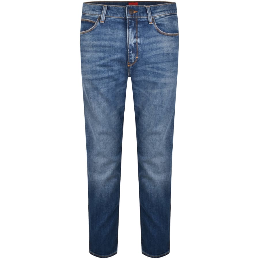 HUGO 708 Slim Fit Mid Wash Jeans BlueHUGO 708 Slim Fit Mid Wash Jeans Blue Male 36W 32L
